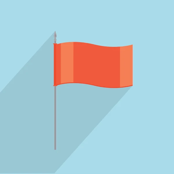 Vecteur drapeau rouge — Image vectorielle