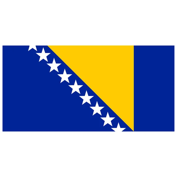 Bósnia e Herzegovina Bandeira — Vetor de Stock