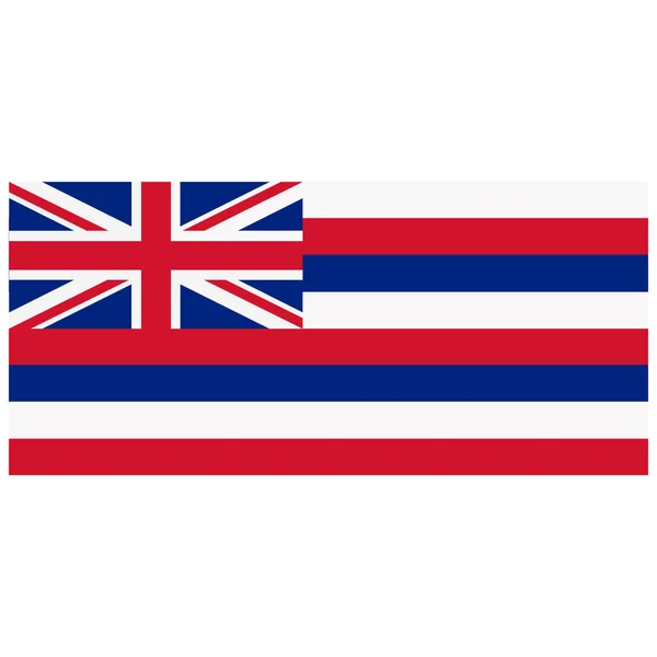 Vlag van Hawaï — Stockvector