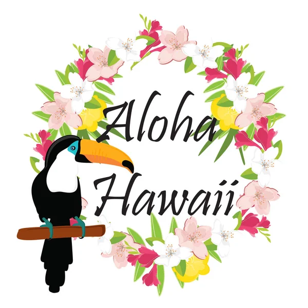 Aloha hawaii vektör — Stok Vektör