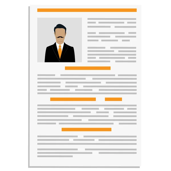 Modello di design CV — Vettoriale Stock