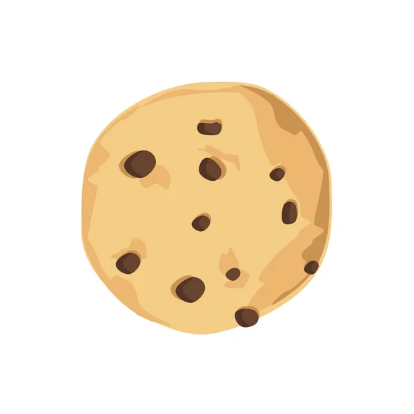 Cookie aux pépites de chocolat — Image vectorielle