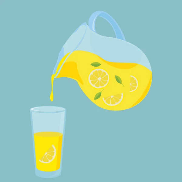 Vetor de limonada de limão — Vetor de Stock