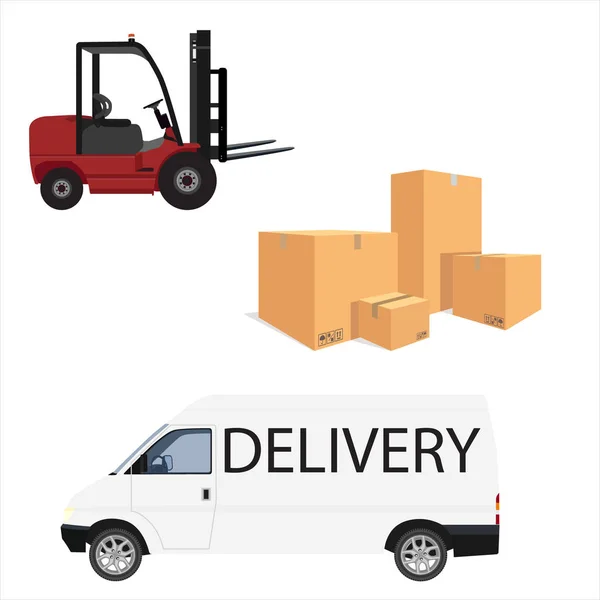 Delivery service icons — Stock Vector