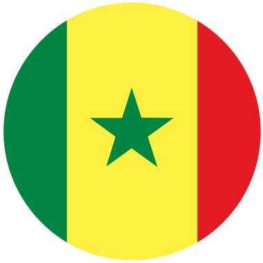 Senegal bayrak vektör