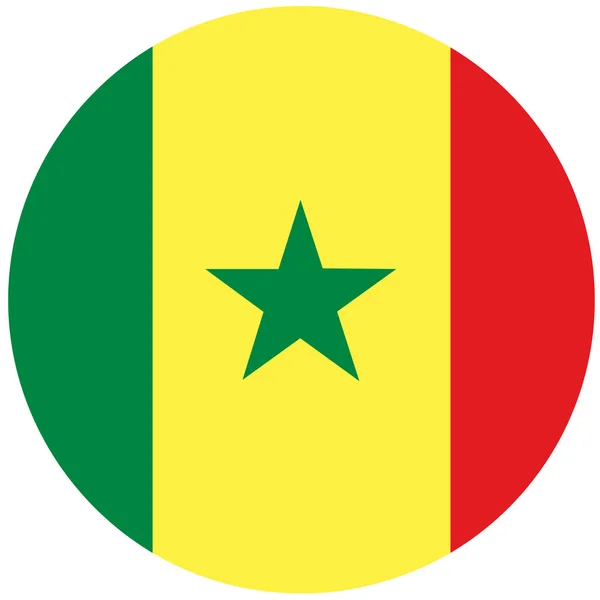 Senegal Vettore di bandiera — Vettoriale Stock