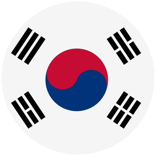 Sydkorea flagga — Stock vektor