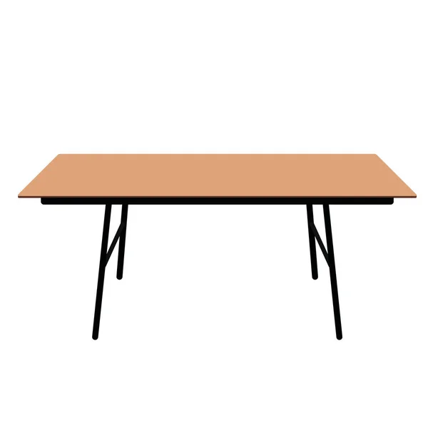 木製のダイニング テーブル — ストックベクタ