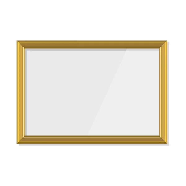 Goud frame vector — Stockvector
