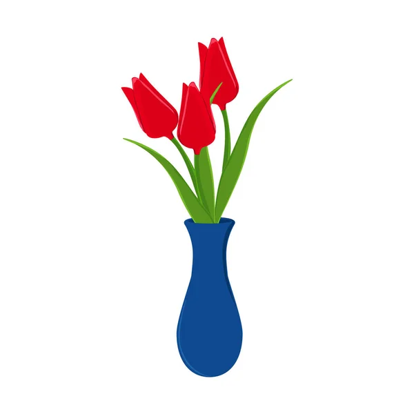 Tulipanes rojos vector — Vector de stock