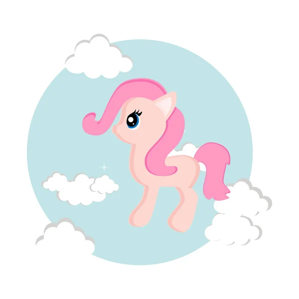 Princess pony vector — Stock Vector