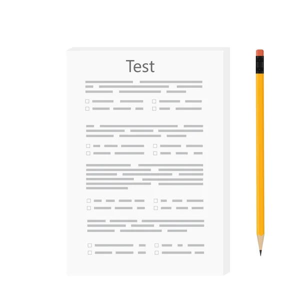 Examen vector examen — Vector de stock