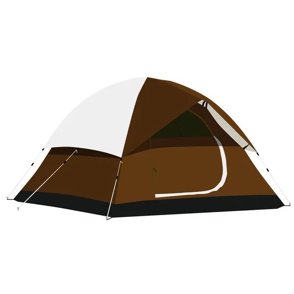 Camping tienda vector — Vector de stock