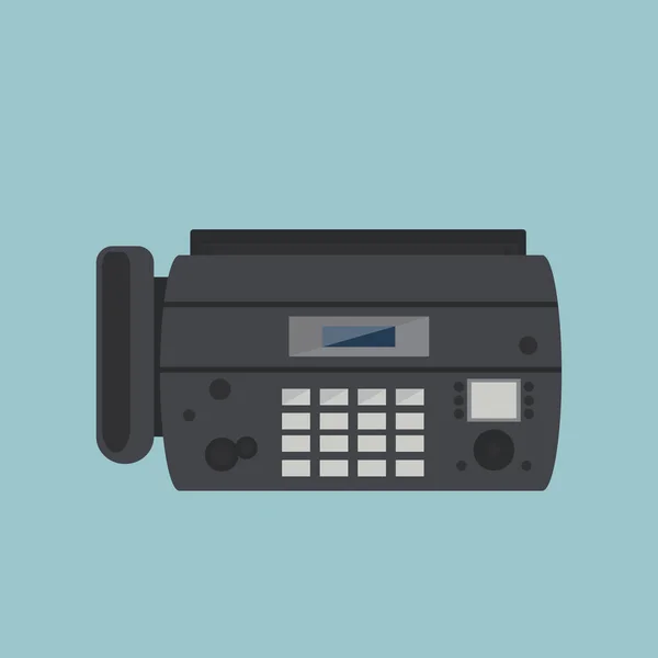 Fax machine vector — Stock Vector