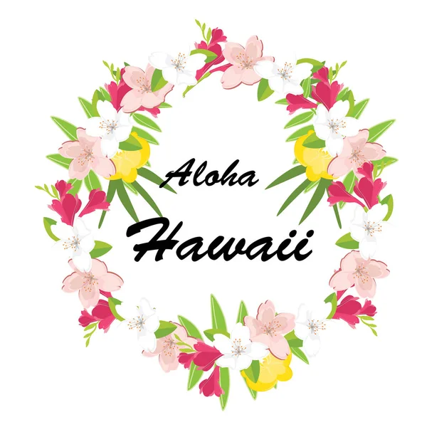 Aloha hawaii vektör — Stok Vektör