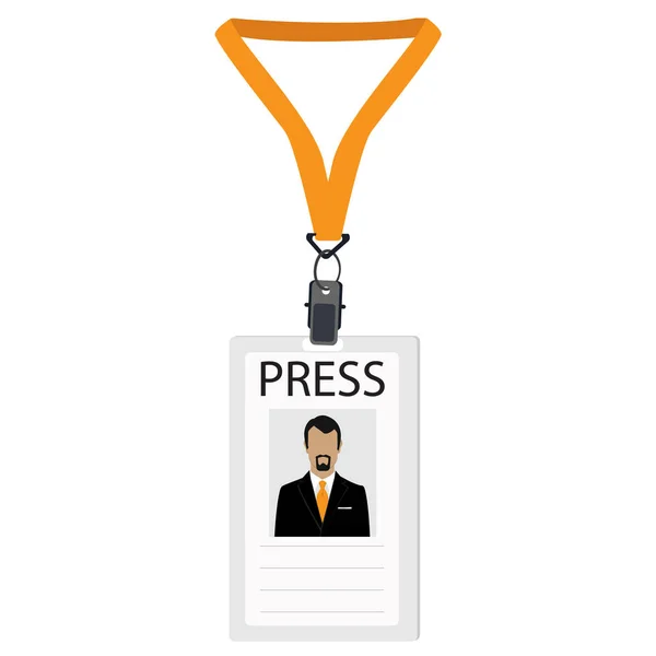 Press badge vector — Stockvector