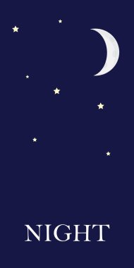Gece kavramı vektör