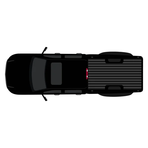 Zwarte pick-up auto — Stockvector