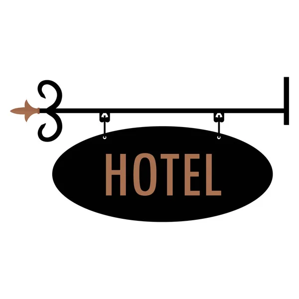 Hotel vintage, viejo cartel — Archivo Imágenes Vectoriales