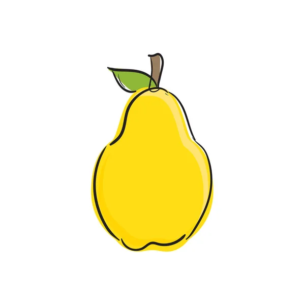 Naturlig produkt päron — Stock vektor