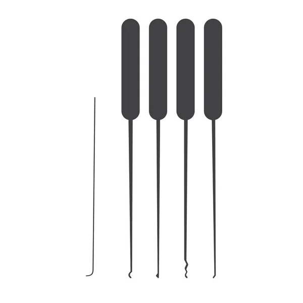 Dief lockpicks vector — Stockvector