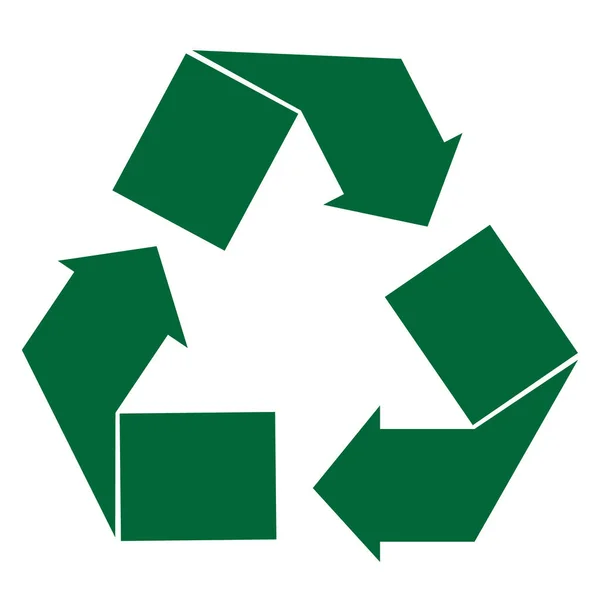 Zöld Recycle jel — Stock Vector