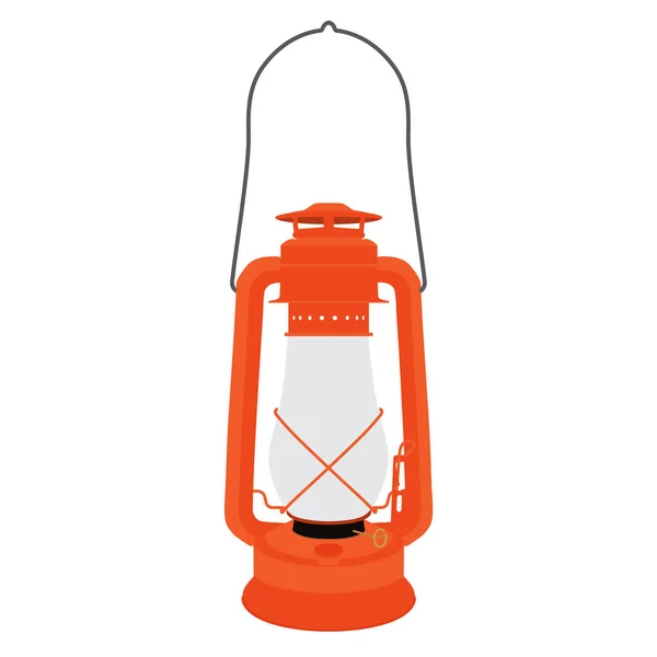 Camping olielamp — Stockvector