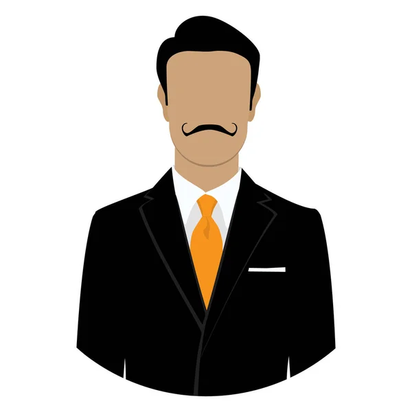 Male face avatar — Stock Vector