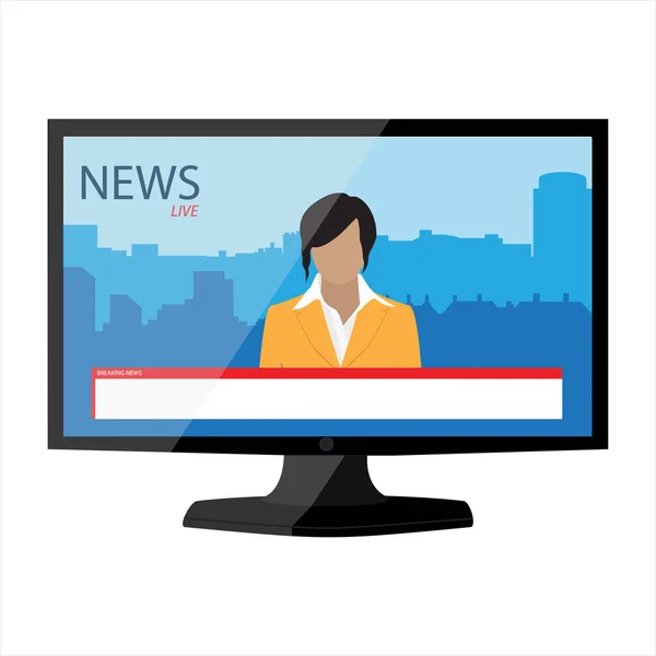 Breaking news concept. Breaking news broadcasting on television. News