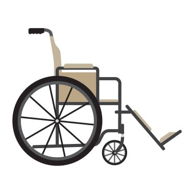 Tıbbi tekerlekli sandalye vektör