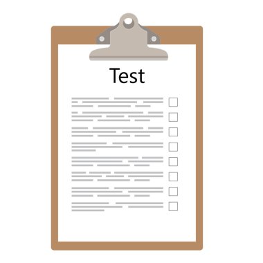 Test sınavı vektör