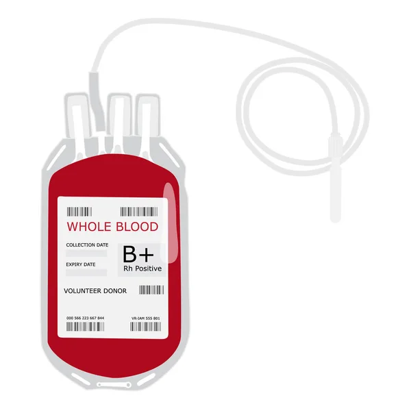 Blood bag vector — Stock Vector