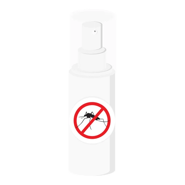 Frasco de spray de mosquito — Vetor de Stock