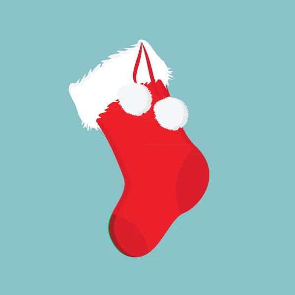 Karácsonyi zokni ikon — Stock Vector