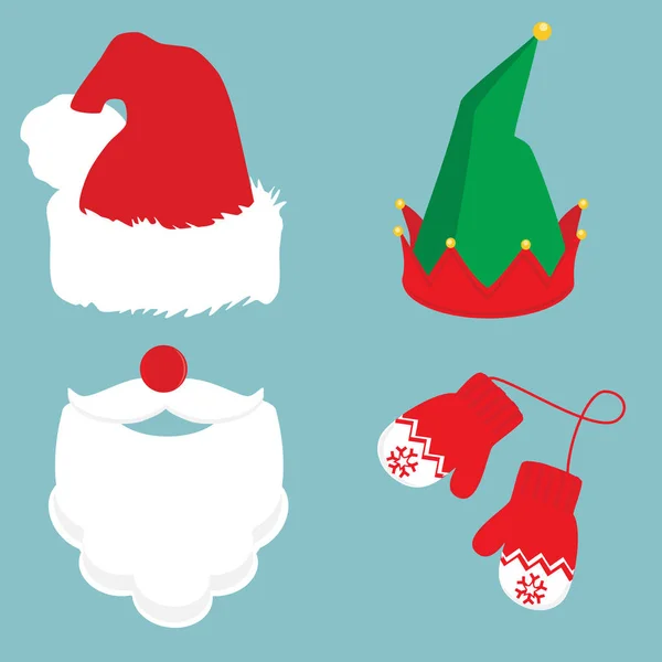 Ensemble icône de Noël — Image vectorielle