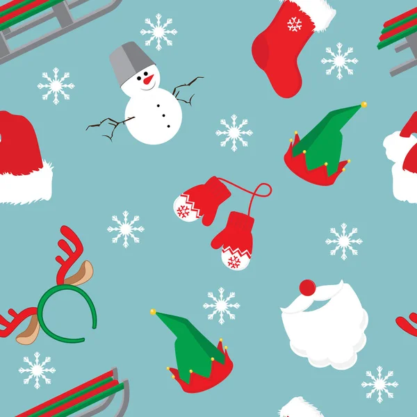 Christmas seamless pattern — Stock Vector