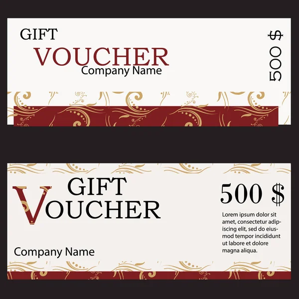 Presente voucher design — Fotografia de Stock