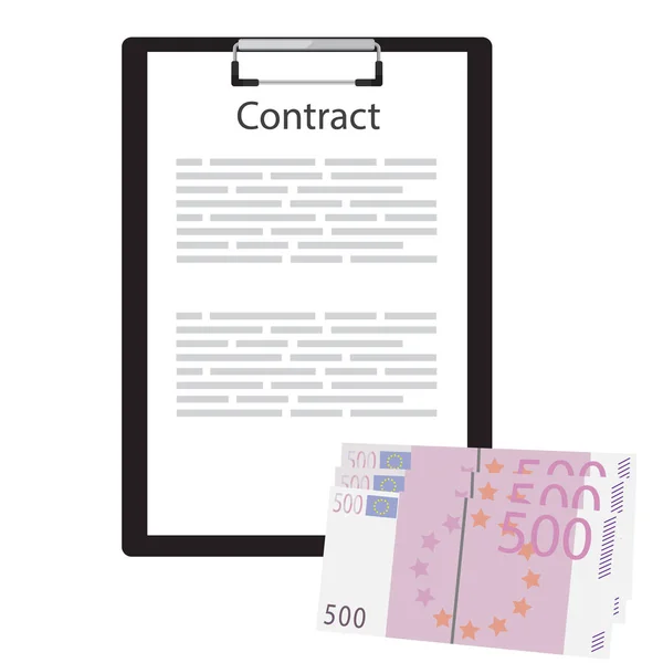 Concept de contrat d'entreprise — Photo