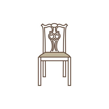 Vintage chair vector clipart