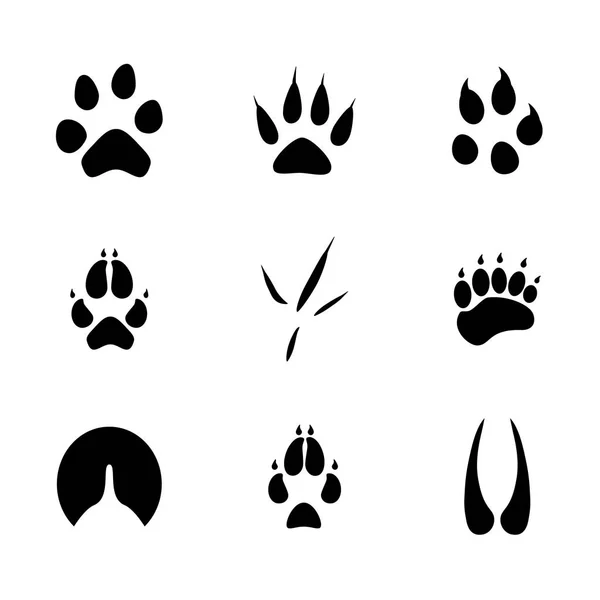 动物脚印矢量 — 图库矢量图片