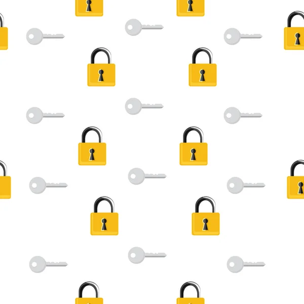 钥匙和锁模式 — 图库矢量图片