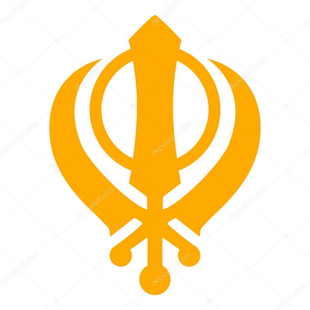 Khanda Sikh vector