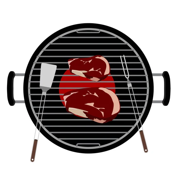 Barbecue grill top view — Stock Photo © viktorijareut ...