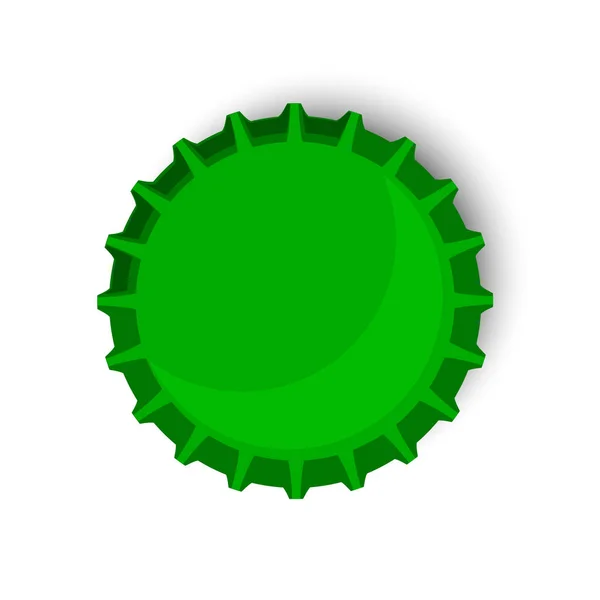 Green bottle cap — Stock Photo, Image