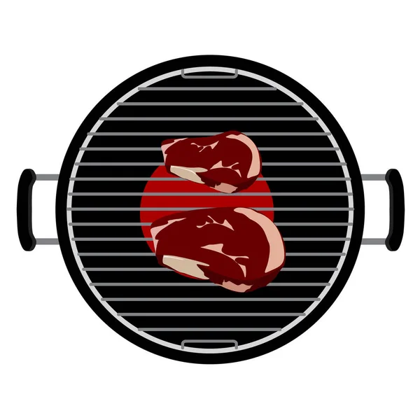 Barbecue grill felülnézet — Stock Fotó