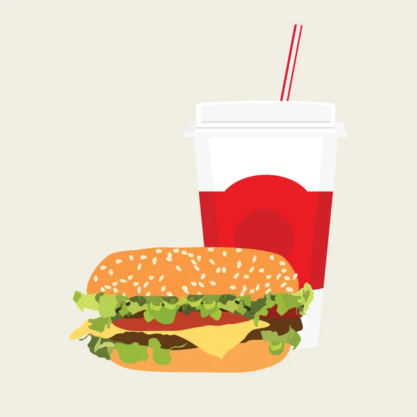 Icona fast food — Foto Stock