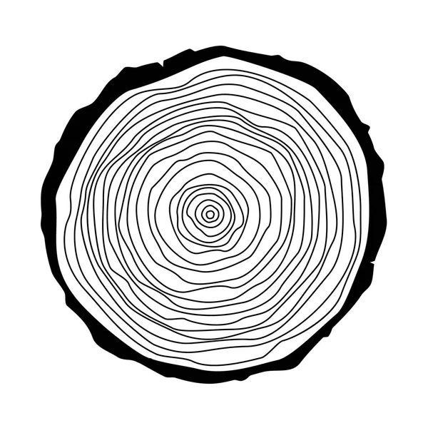 Raster kroužky strom — Stock fotografie