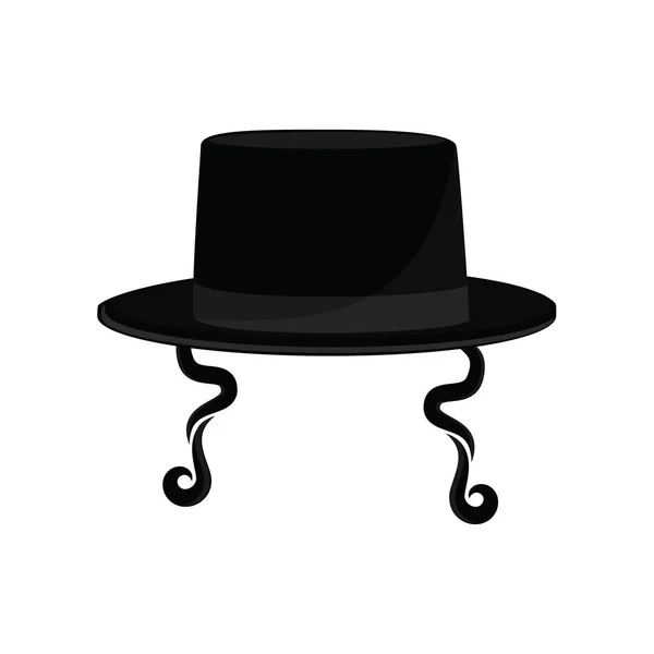 Jewish hat with sideburns — Stock Photo, Image