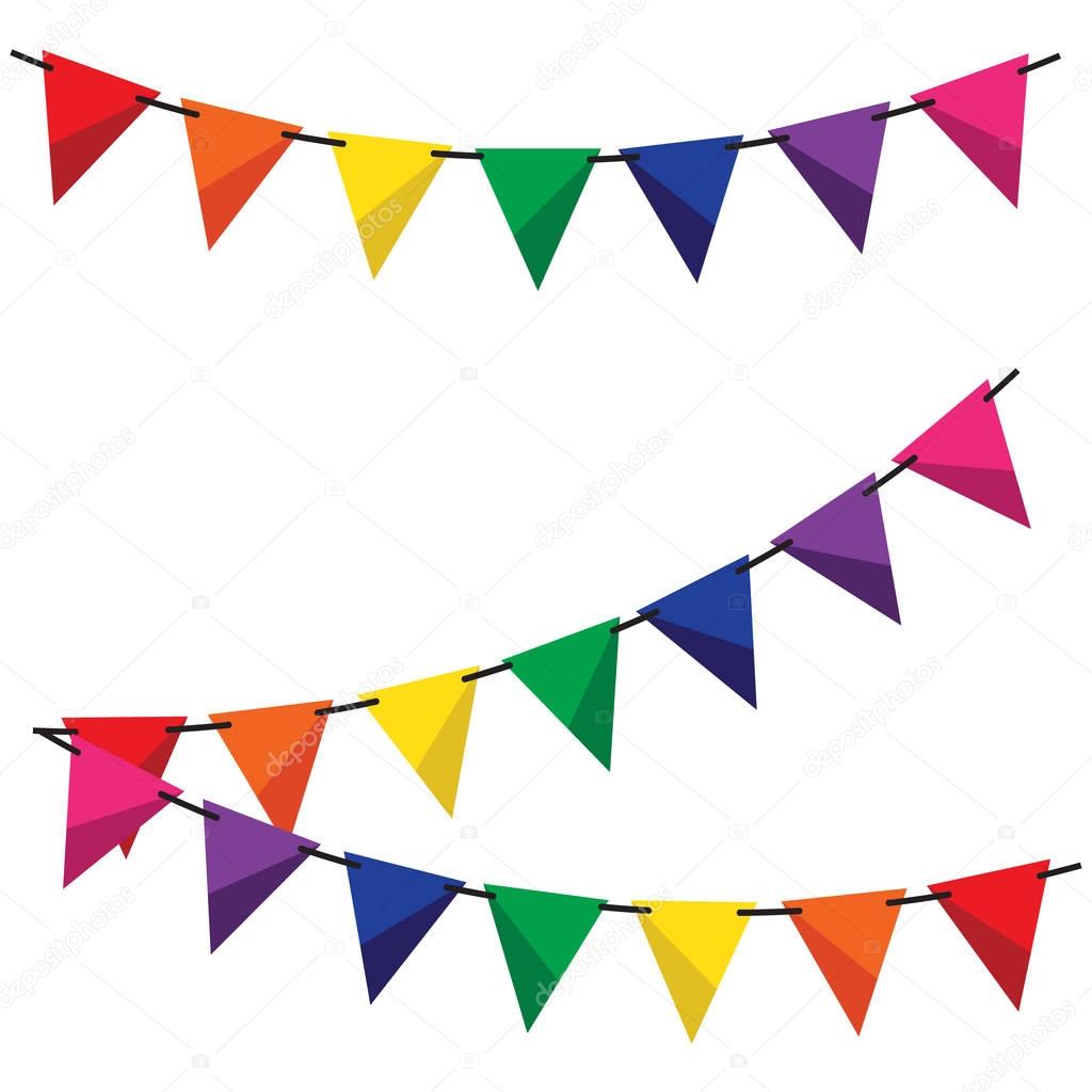 Bunting and garland set