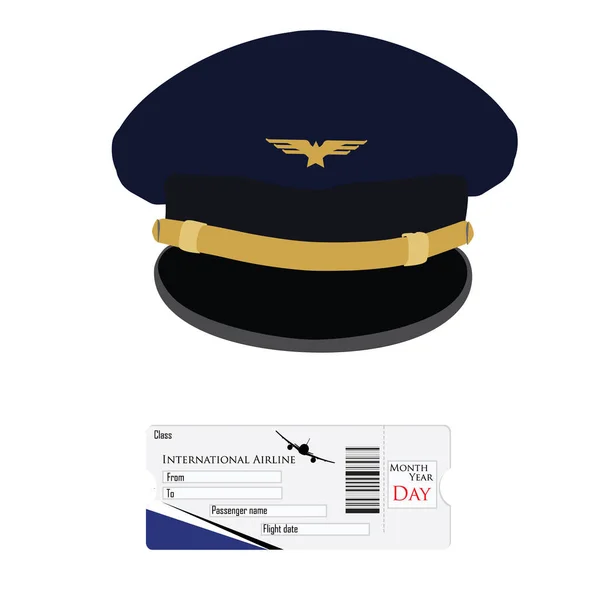 Pilot cap with badge — Stock Photo © viktorijareut 124526386